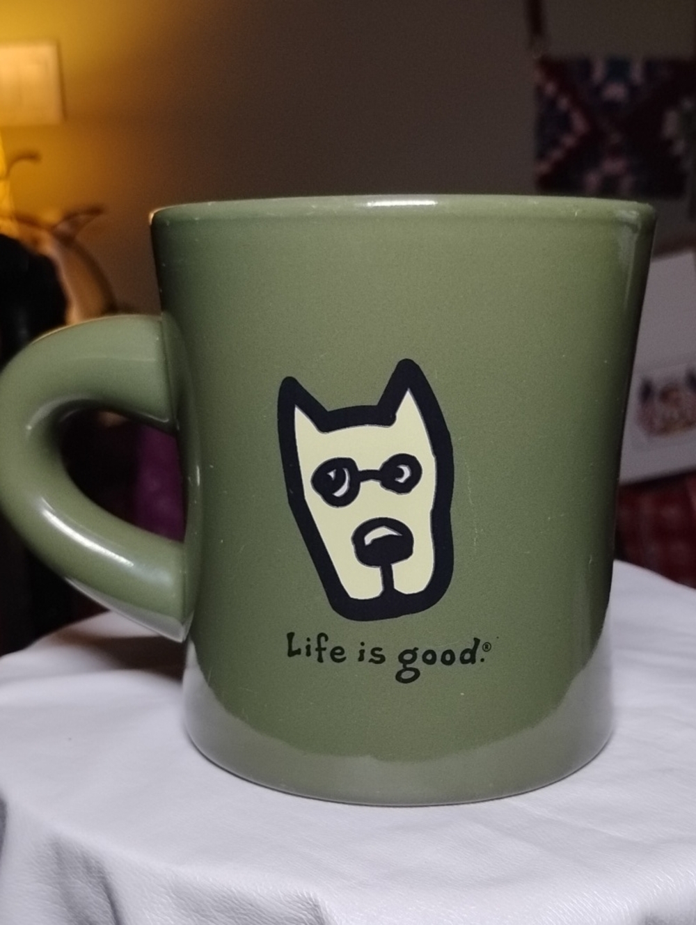Dog Life Is Good Diner Style Mug